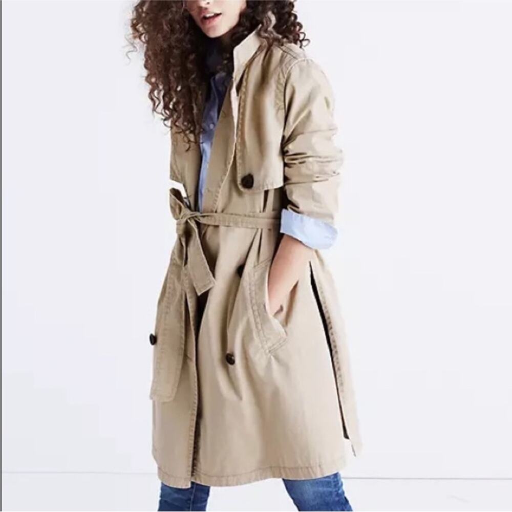Madewell trenchcoat classic camel